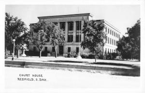 Redfield South Dakota Court House Exterior Real Photo Antique Postcard K54128