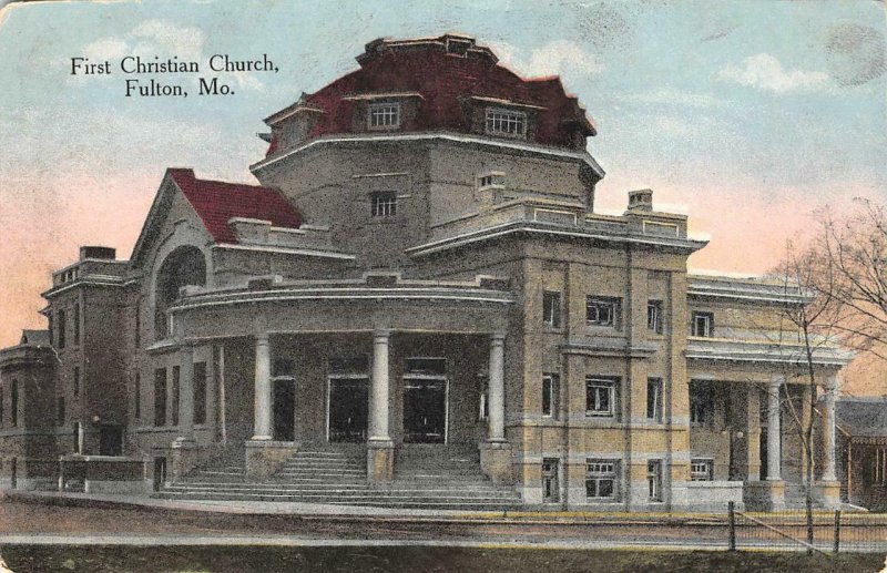 First Christian Church FULTON, MO Missouri c1910s Vintage Postcard