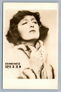 AMERICAN FILM & STAGE ACTRESS FLORENCE REED VINTAGE REAL PHOTO POSTCARD RPPC
