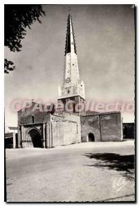 Old Postcard Ile De Re Ars En Re The Church And The Belfry Characteristic