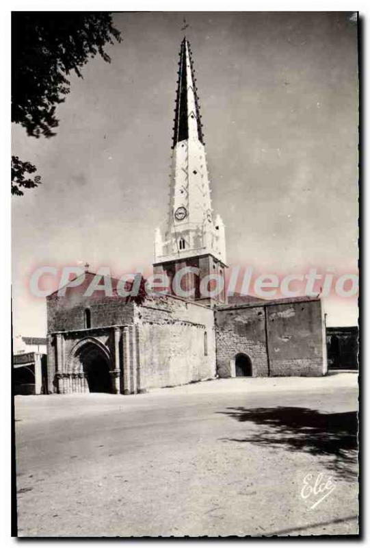 Old Postcard Ile De Re Ars En Re The Church And The Belfry Characteristic