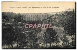 Old Postcard Environs of Aix en Provence Roquefavour La Valle Arc and Aqueduct