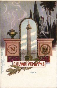 CPA PARIS Colonne Vendome LITHO (1243973)