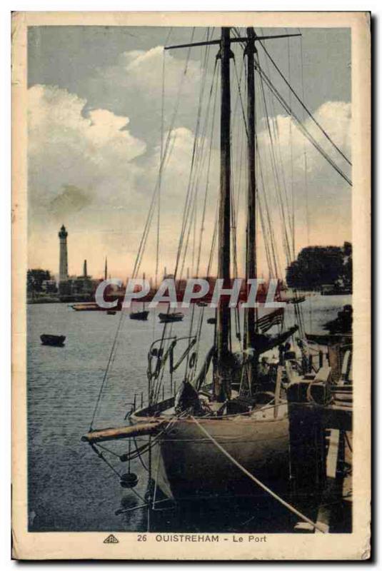 Ouistreham Postcard Old Port (boat)