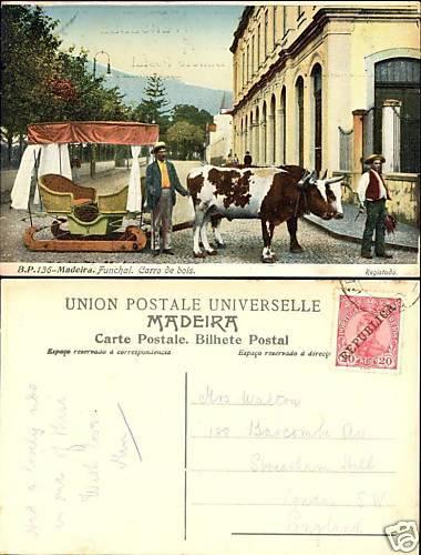 portugal MADEIRA Carro de Bois 1910 Republica Stamp 20R