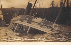 Str Spokane in Seymour Narrows, June 30th 1911 Wrecks Spokane, NY Real Photo ...