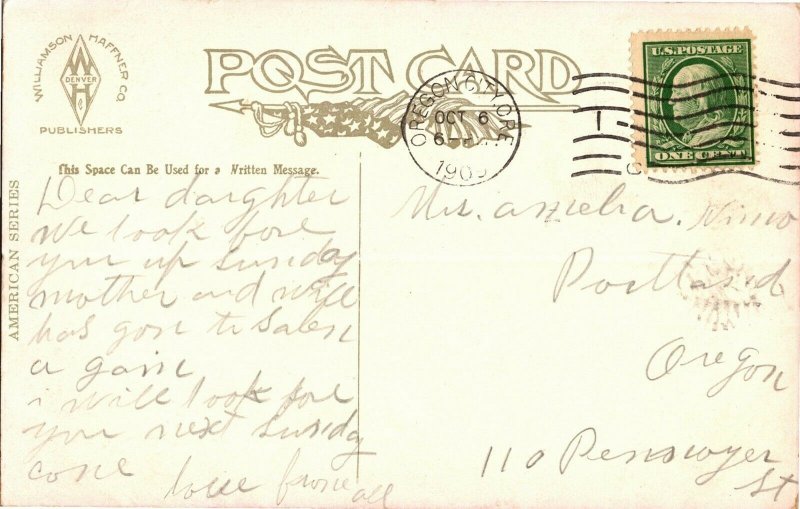 Comic, Beet it Kid, Beat It c1909 Vintage Postcard U31