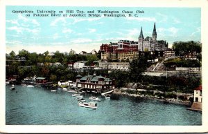 Washington D C Georgetown University On Hill Top & Washington Canoe Club On P...