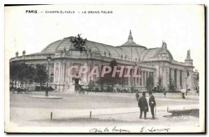 Postcard Old Paris Elysees Champes The Grand Palais