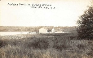 LP06   Lake Wales Florida Postcard  RPPC  Bathing Pavilion 