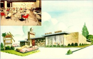 Louisville, KY Kentucky  PRYOR'S DRIVE-IN RESTUARANT Roadside  ca1950's Postcard