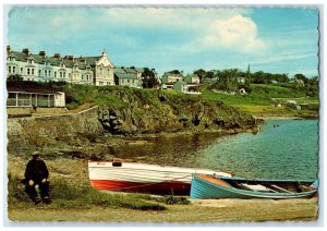 1967 Boat at Landing Moville Co. Donegal Ireland Par Avion Aerphost Postcard