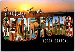 Postcard - Greetings From Grand Forks, North Dakota