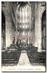 Old Postcard Beauvais The Choir of The Cathedral