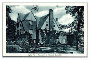 Alpha Phi Sorority University of Missouri Columbia MO UNP Albertype Postcard R6