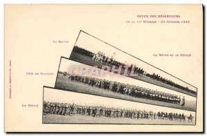 Old Postcard Army Review of the 11th Division reservists 1899