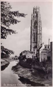 Boston Bridge Lincolnshire Batemans Ales Advertising Sign Postcard