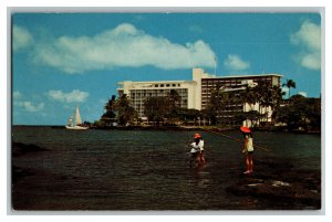 Naniloa Surf Hawaii Vintage Standard View Postcard 
