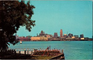 Toronto Skyline as seen from Centre Island C1965 Vintage Postcard