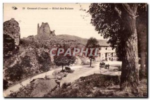 Old Postcard Crozant (Creuse) ruined hotel