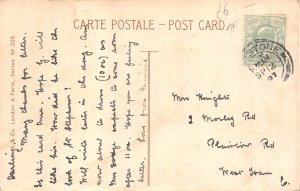 Fantasy 1907 Humanized Cats Love At First Sight Mr Thomas postcard  B924