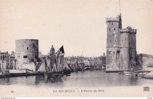 LA ROCHELLE, Charente Maritime, France, 1900-1910s; L'Entree Du Port