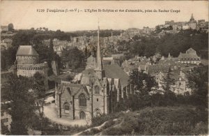 CPA Fougeres Eglise St Sulpice et vue d'ensemble (1237768)