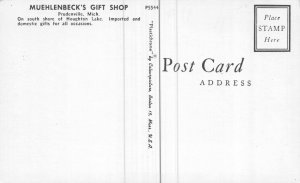 Postcard Muehlenbeck's Gift Shop in Prudenville, Michigan~118822