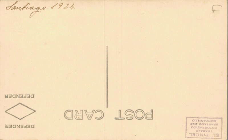 Chile Chili Santiago 1924 RPPC 05.27