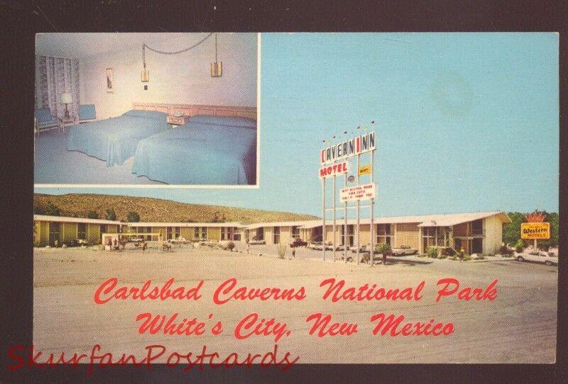 WHITE'S CITY NEW MEXICO CARLSBAD CAVERS NATIONAL PARK MOTEL OLD POSTCARD