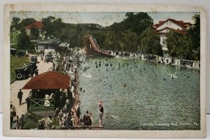 Hershey Pa Concrete Swimming Pool 1917 to Hagerstown Md Postcard E3