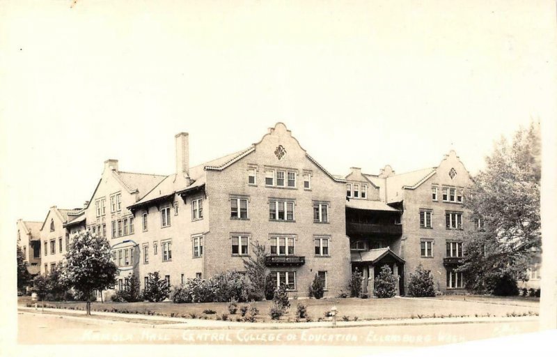 RPPC Kamola Hall Central College of Education Ellensburg WA Ellis 1940s Postcard