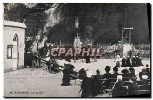 Old Postcard Lourdes Grotto