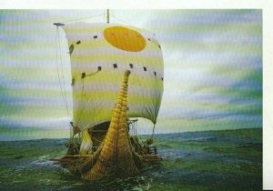 Norway Postcard - Oslo - Kon-Tiki Museum - The Papyrus Boat - 1970 - Ref TZ2196