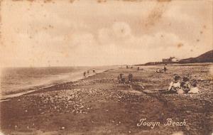 uk32146 towyn beach wales uk