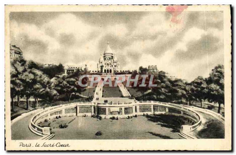 Old Postcard Paris Le Sacre Coeur