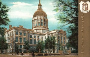 Vintage Postcard 1910's State Capitol Building Atlanta Georgia GA Structure