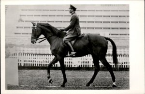 1936 Olympics Japanese Horse Ascot Baron Nishi Rider RPPC Vintage Postcard