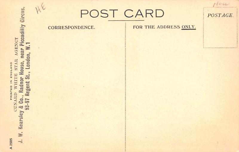 Cunard White Star, RMS Queen Mary Ship Unused 