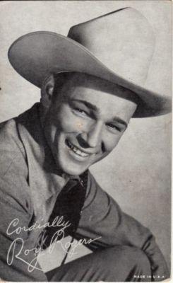 ARCADE / EXHIBIT CARD  Roy Rogers, WESTERN COWBOY