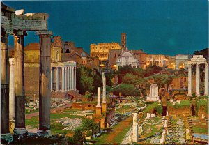 Rome Italy Roma Fori Imperiali Imperial Forums Unused Postcard C6