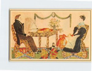 Postcard Mr. and Mrs. Daniel Otis and Child By Joseph H. Davis