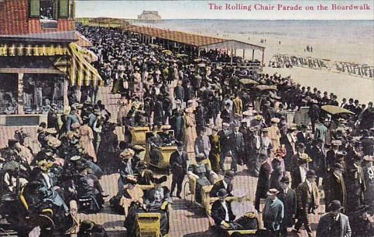 New Jersey Atlantic City The Rolling Chair Parade On The Boardwalk