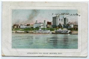 Steamer Waterfront Memphis Tennessee 1909 postcard