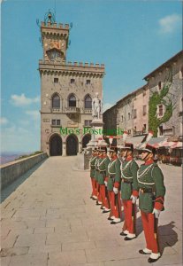 San Marino Postcard - Government Palace - Guard of The Fortress  Ref.RR14445