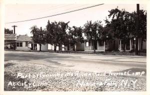 Niagara Falls New York River Road Tourist Camp Real Photo Postcard J66093