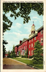 Vtg Colgate Hall Colby Junior College New London New Hampshire NH Postcard