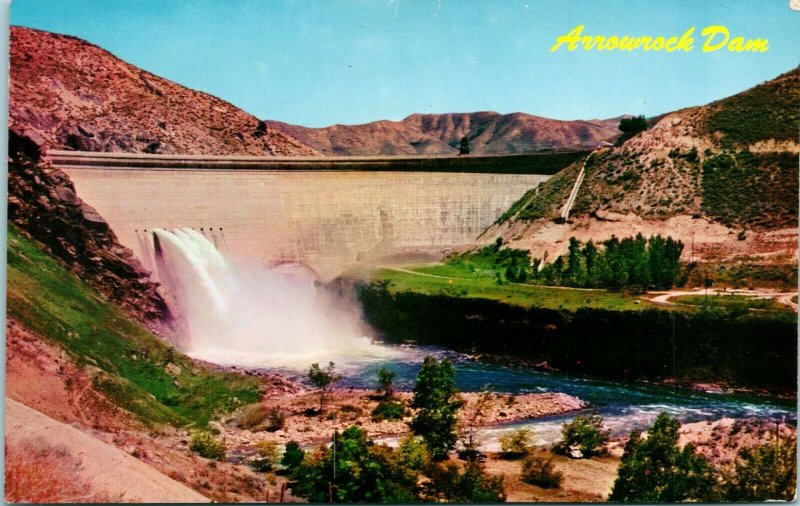 Vtg Postal 1960s Cromo Idaho Identificación Boise -arrowrock Dam sin Sellar Mike