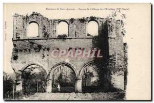 Near Saint Maixent Old Postcard Ruins of the & # 39abbaye of Chateliers
