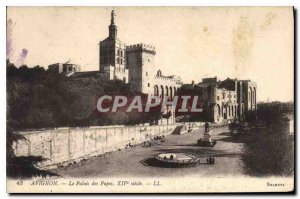 Old Postcard Avignon Palace of the Popes XIV century